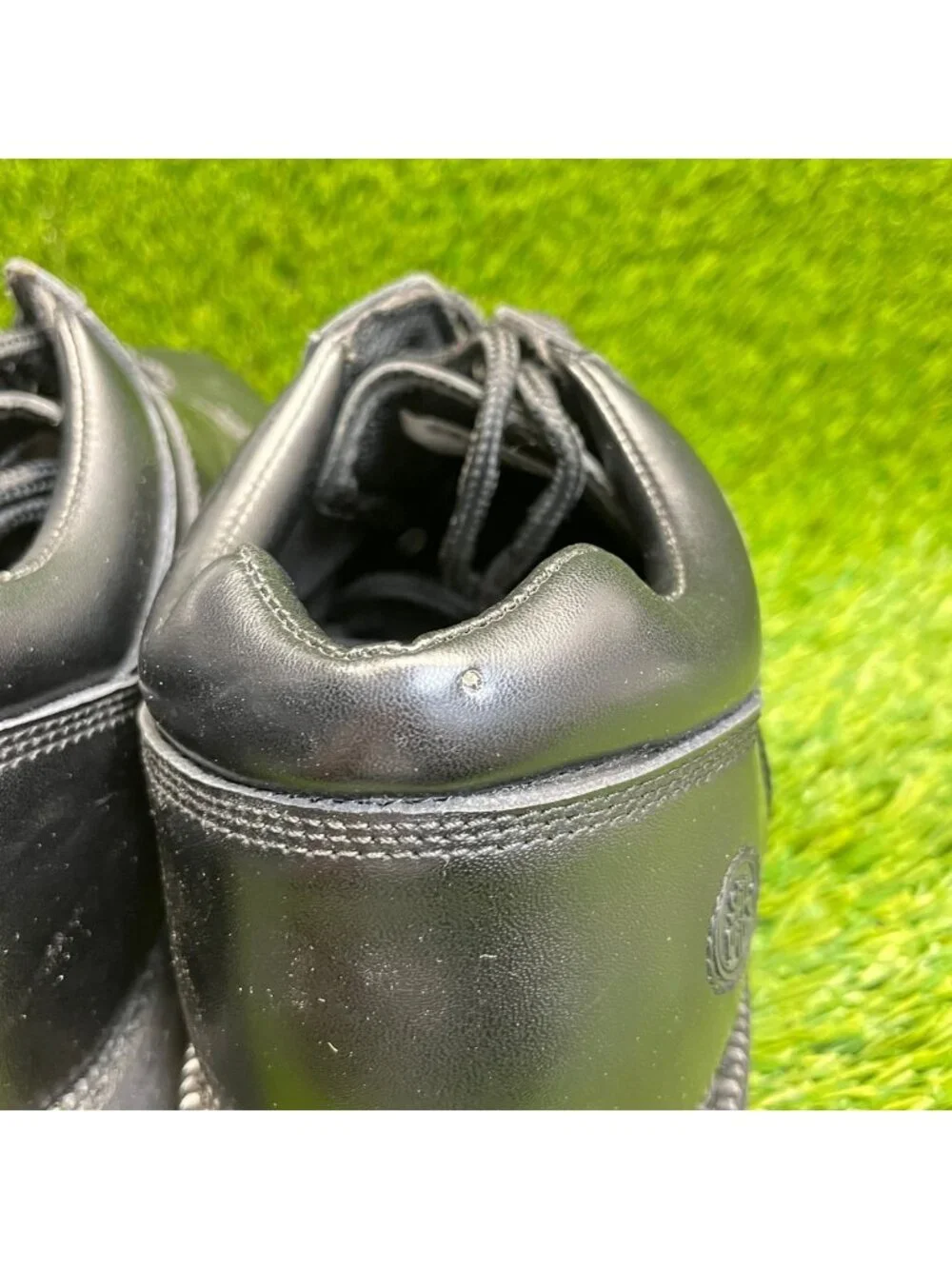 SlipGrips Mens Size 12E Black Leather Dress Slip Resistant Work Oxford Shoes